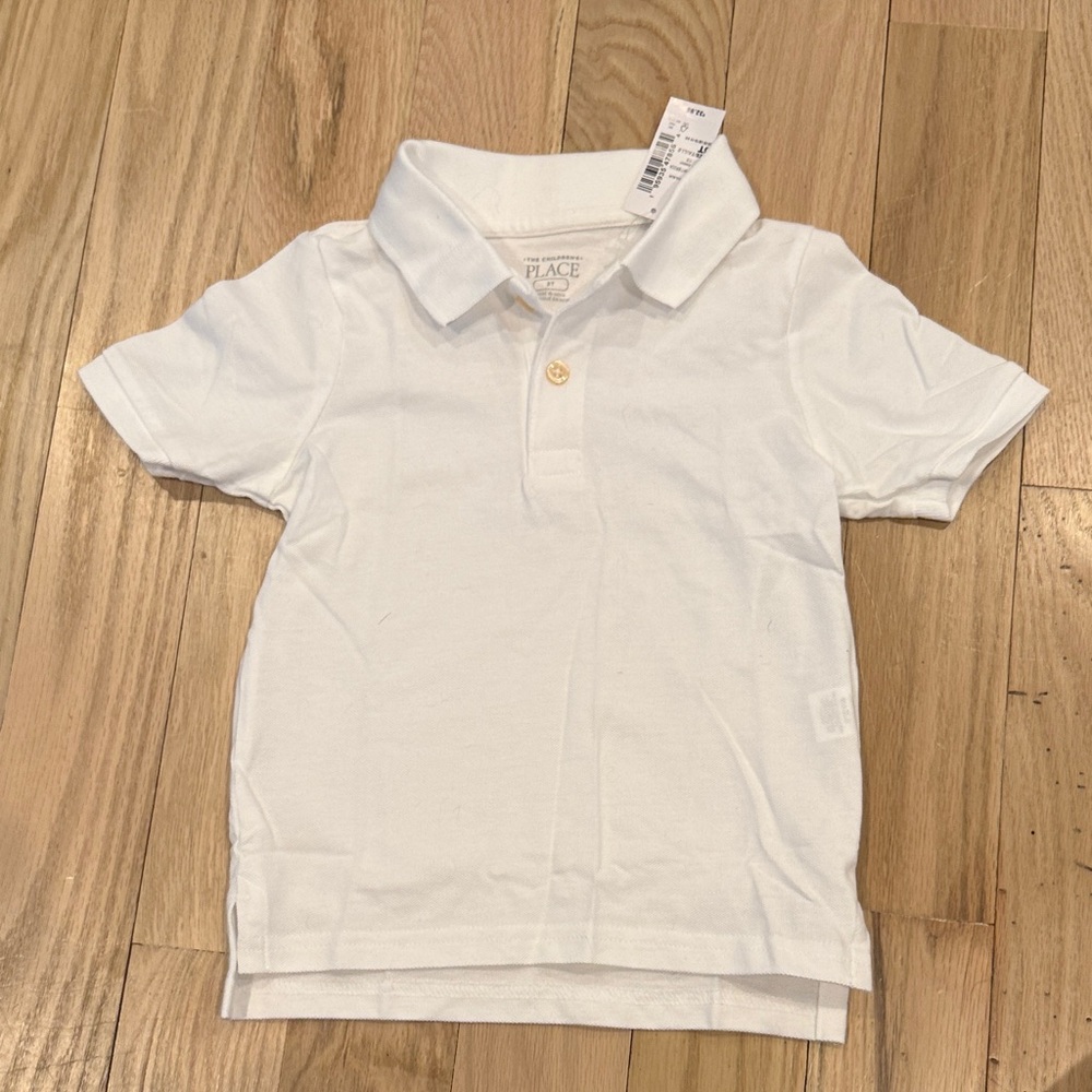 The Children's Place Classic White Polo Shirt 3T